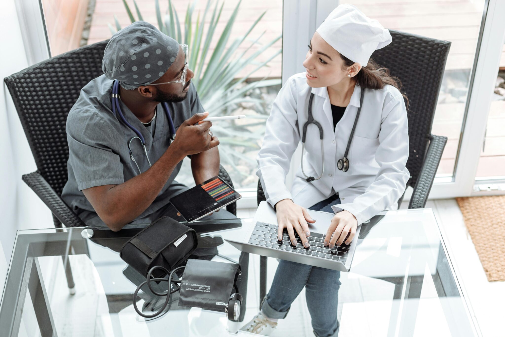 Caregiver providing compassionate in-home support to an older adult